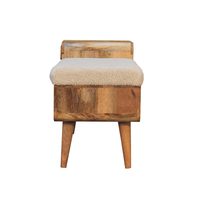 The Bouclé Carved Telephone Table