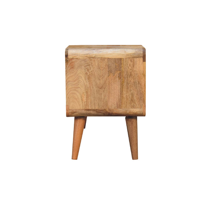 The Bouclé Carved Telephone Table