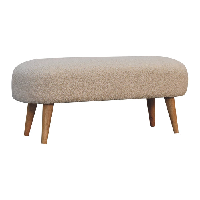 The Bouclé Haven Hallway Bench