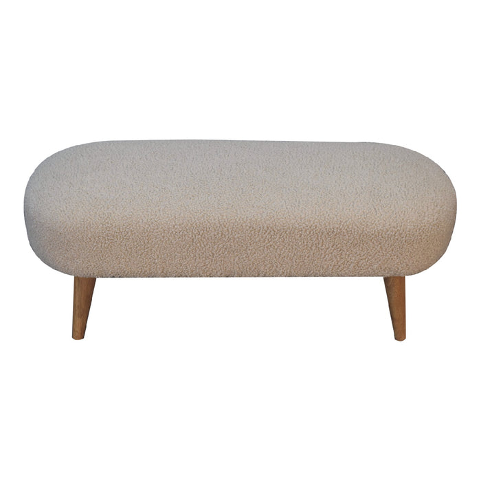 The Bouclé Haven Hallway Bench