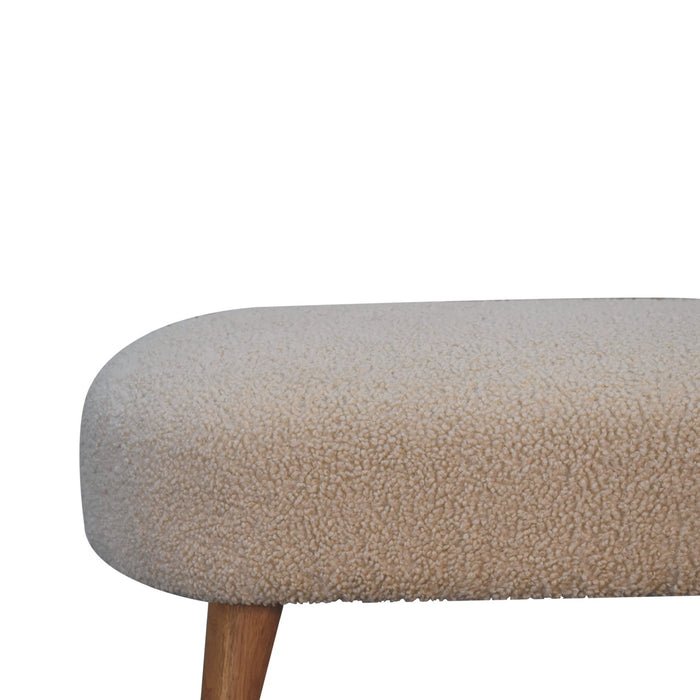 The Bouclé Haven Hallway Bench