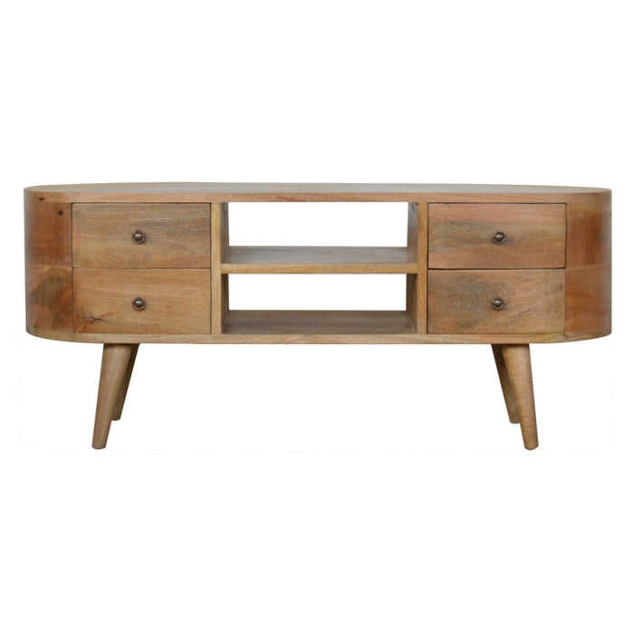 The Mid-Century Rounded Entertainment Unit
