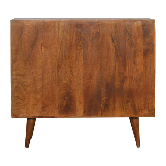 The Tile Carved Chestnut Storage Chest