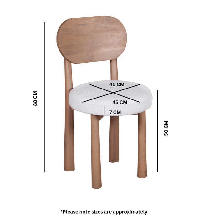 Indus Solid Wood Dining Chair Set Of 2