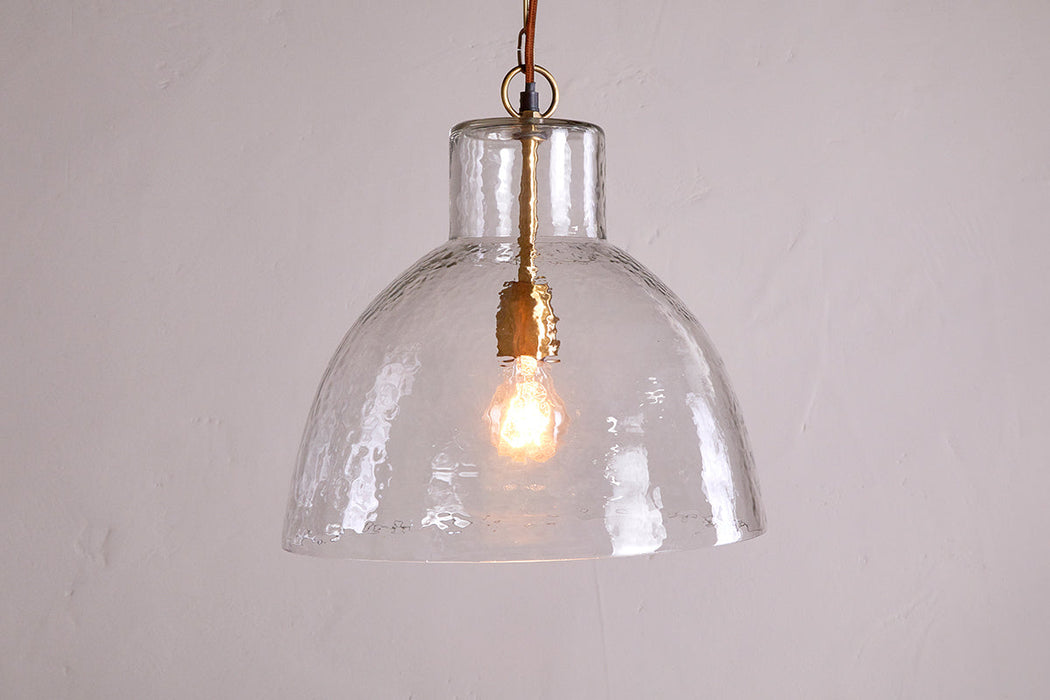 Inayah Recycled Glass Pendant Clear