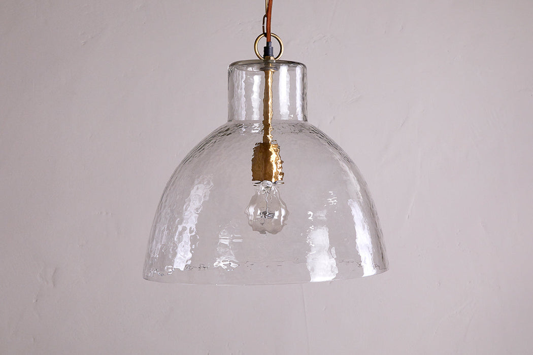 Inayah Recycled Glass Pendant Clear