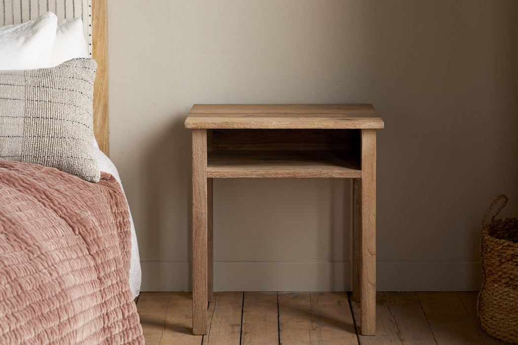 Iya Reclaimed Wood Bedside Table Natural