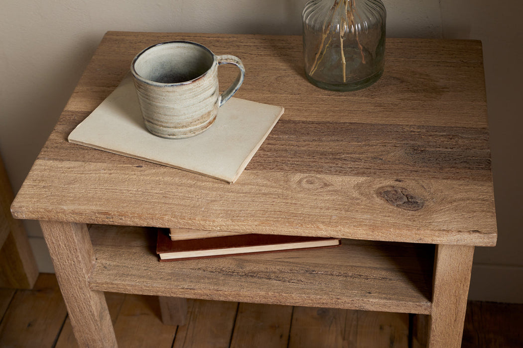 Iya Reclaimed Wood Bedside Table Natural