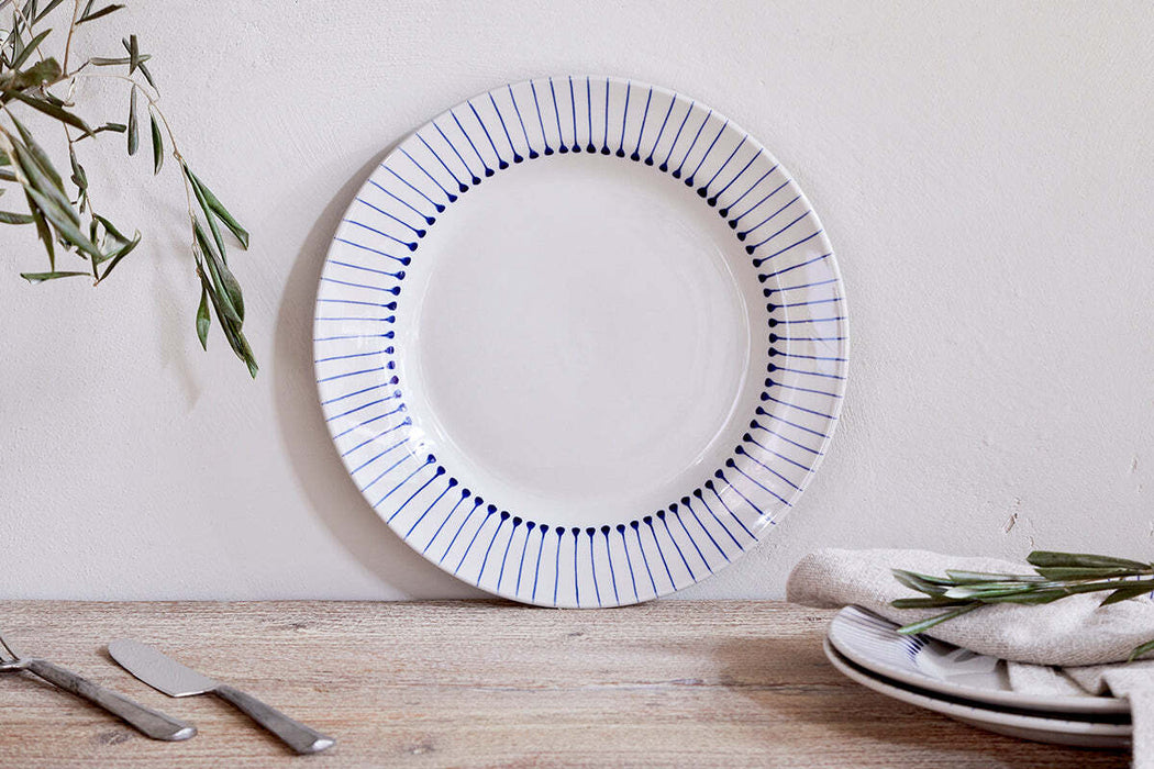 Iba Dinner Plate Indigo