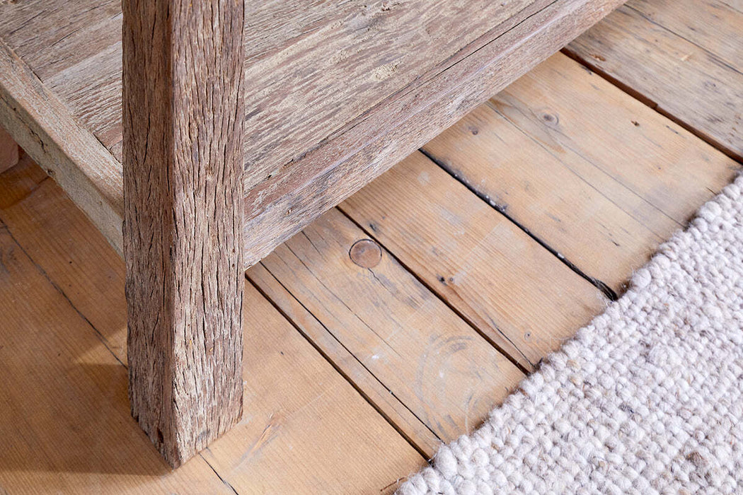 Ibo Reclaimed Wood 3 Drawer Console Table Natural