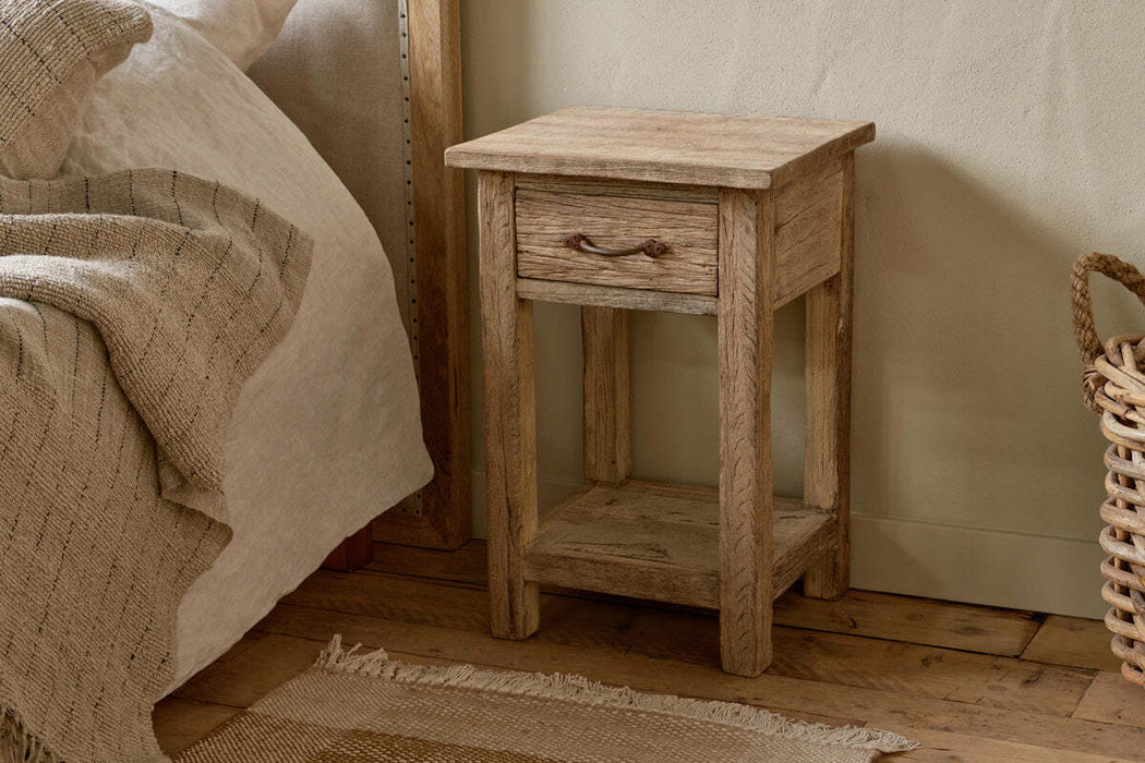 Ibo Reclaimed Wood Bedside Table Natural