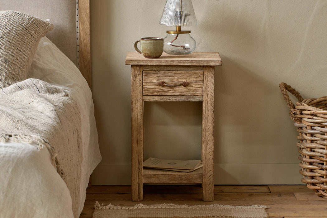 Ibo Reclaimed Wood Bedside Table Natural