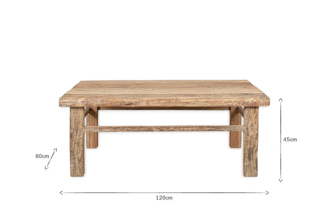 Ibo Reclaimed Wood Coffee Table Natural