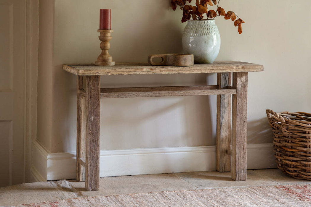 Ibo Reclaimed Wood Console Table Natural