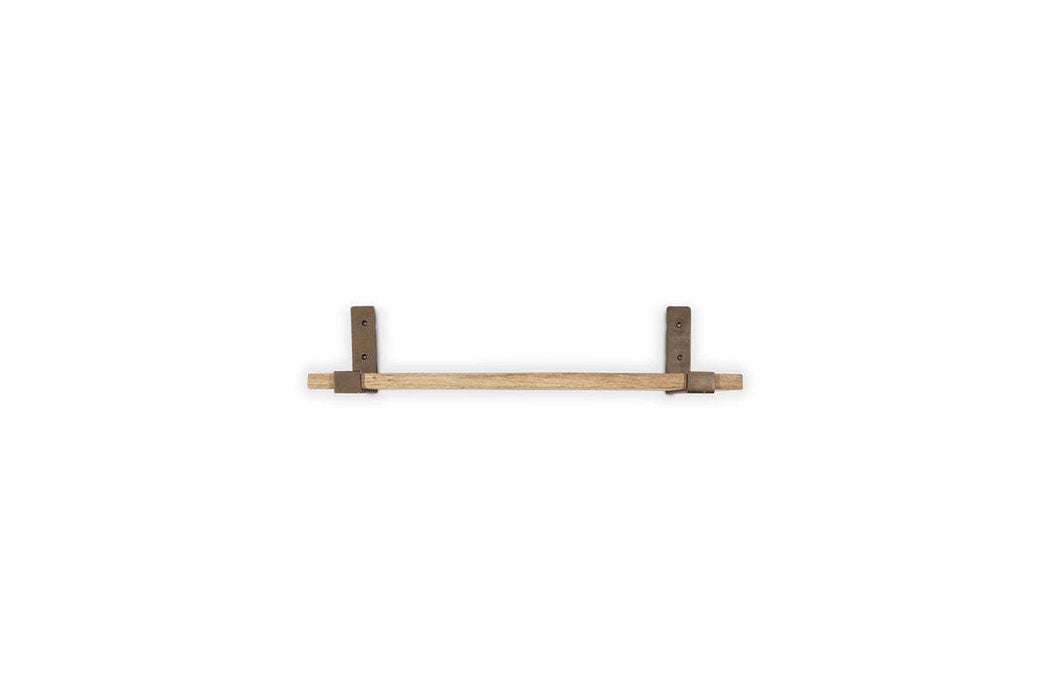 Ibo Reclaimed Wood & Iron Shelf - Natural