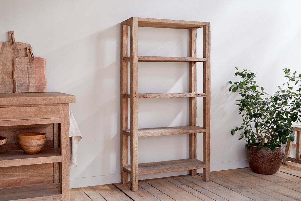 Ibo Reclaimed Wood Shelf Natural Wide