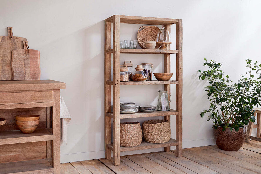 Ibo Reclaimed Wood Shelf Natural Wide