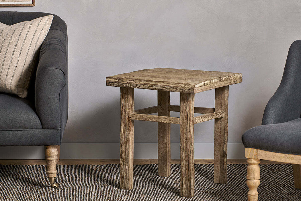 Ibo Reclaimed Wood Side Table Natural