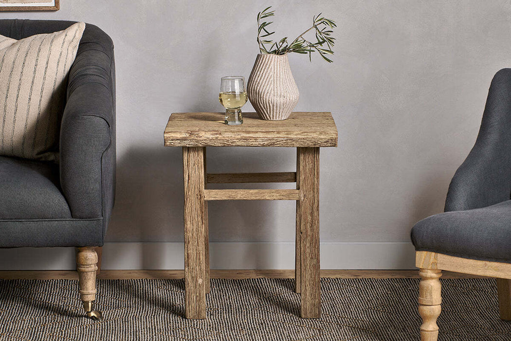 Ibo Reclaimed Wood Side Table Natural