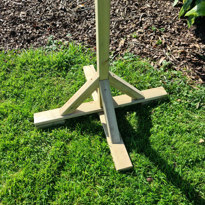 Handmade Wooden Bird Table Redwood Garden Bird Feeder