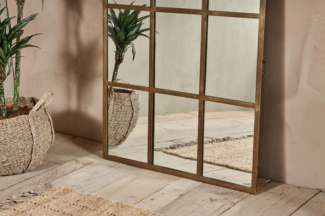 Imoma Iron Full Length Arch Mirror Brass