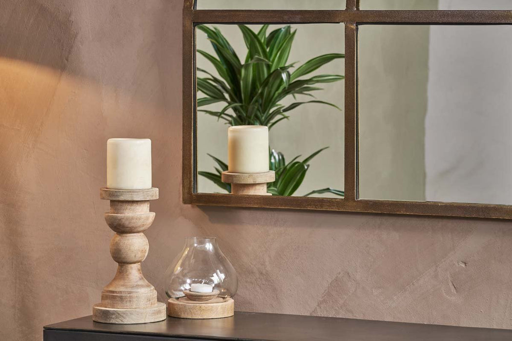 Imoma Iron Overmantel Arch Mirror Brass
