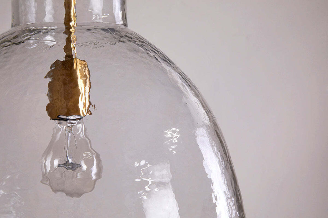 Inayah Recycled Glass Pendant Clear