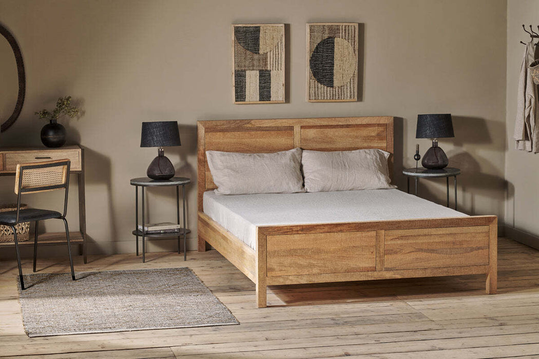 Indali Mango Wood Bed Natural