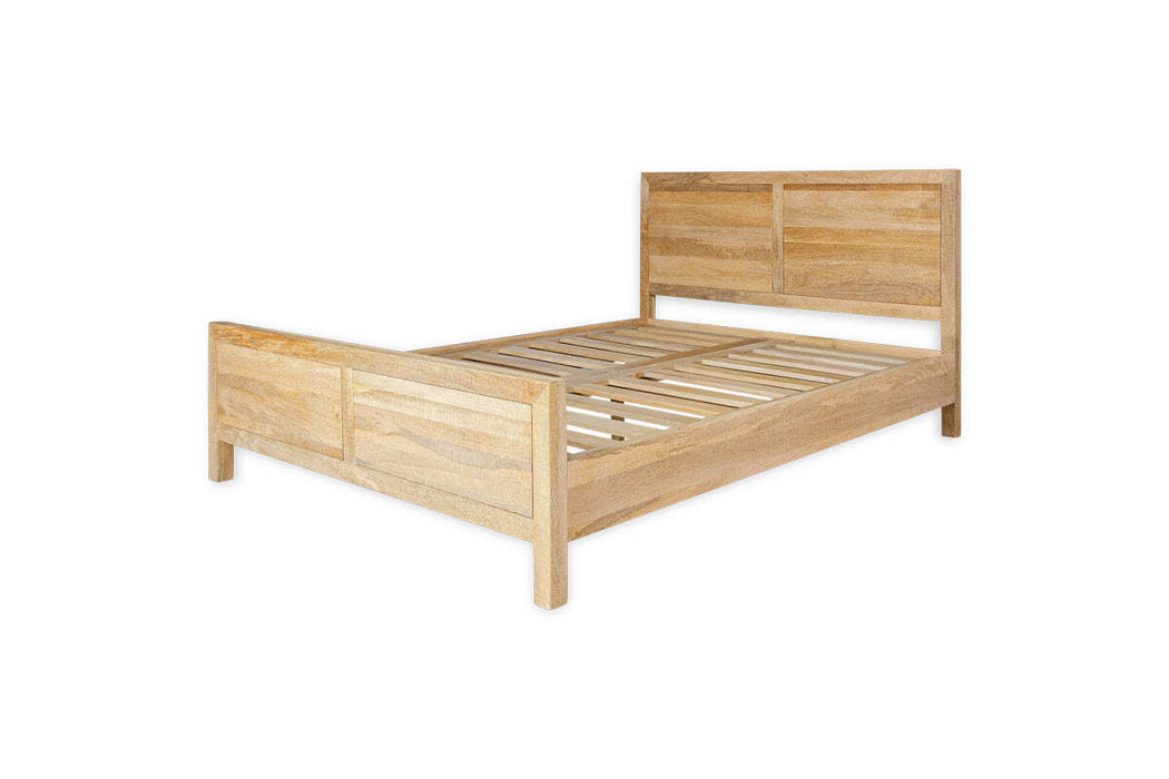 Indali Mango Wood Bed - Natural