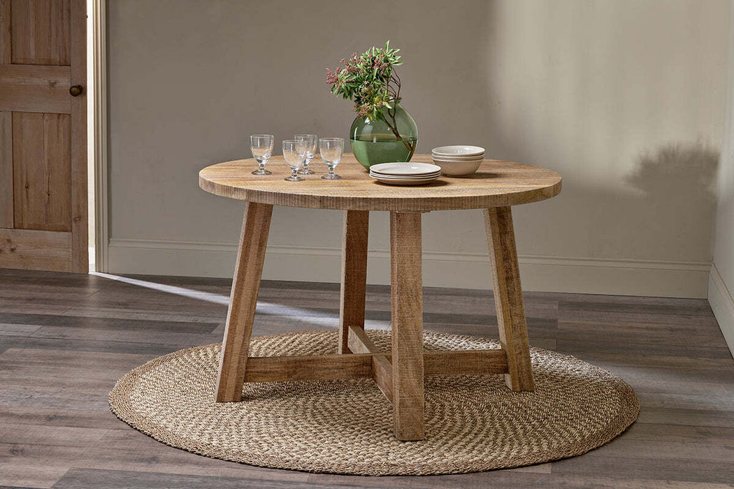 Indali Mango Wood Round Dining Table