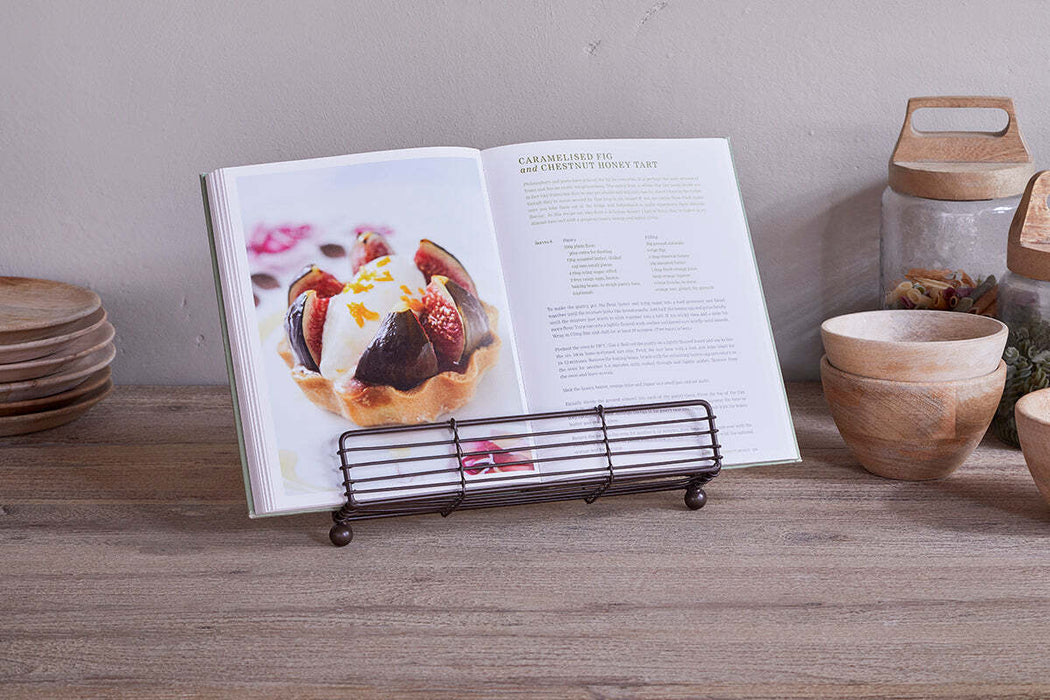 Inkollu Wire Bookstand Aged Brass
