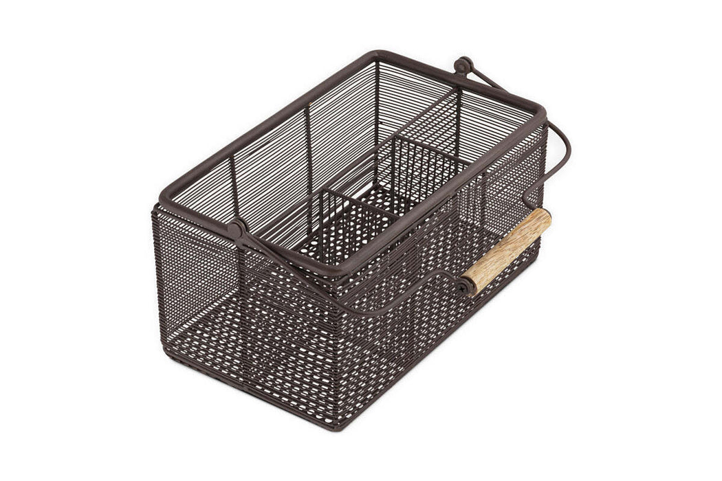 Inkollu Wire Cutlery Holder Aged Brass