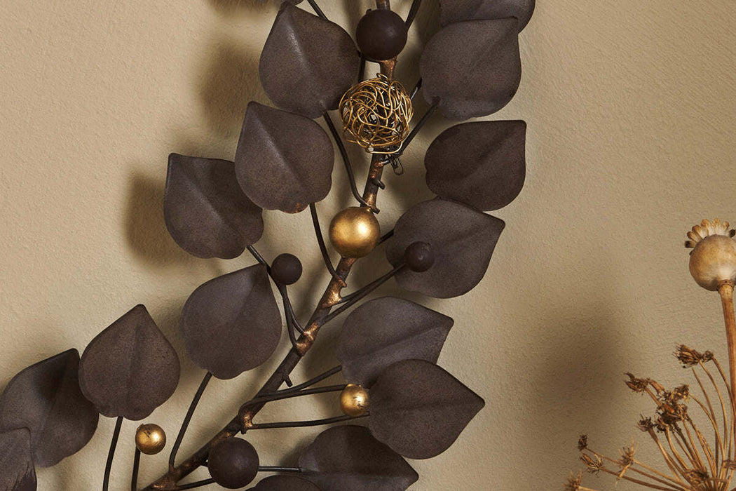 Ishana Wreath Antique Brass