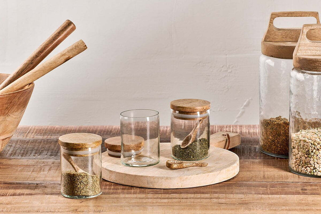 Izaan Spice Jar Clear Set Of 3