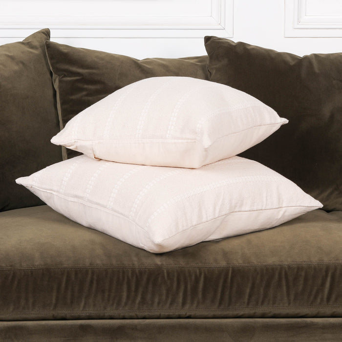 Cotton Stripe Stitching Cushion Cover 45cm
