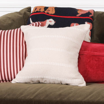 Cotton Stripe Stitching Cushion Cover 45cm