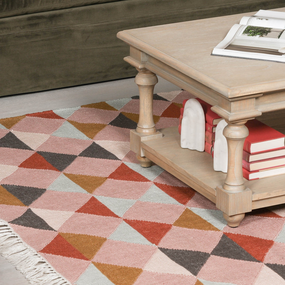Diamond Design Multi Colour Rug 230x160cm
