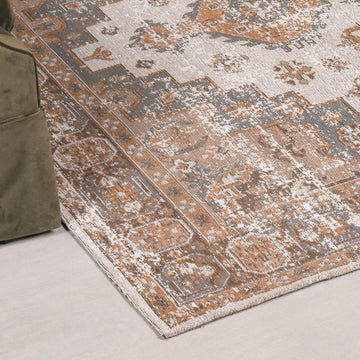 Brown Chenille Rug 170x120cm