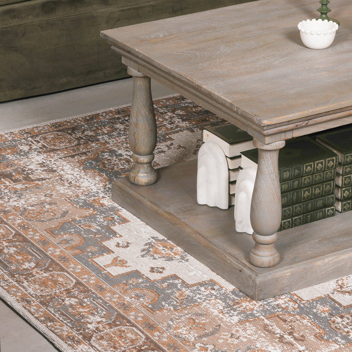 Brown Chenille Rug 170x120cm