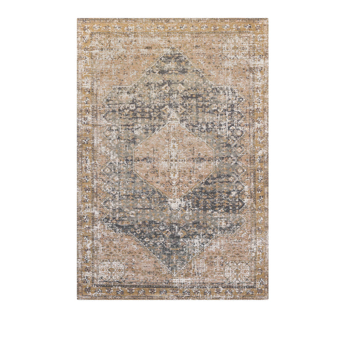 Marine Pink Chenille Washed Rug 170x120cm