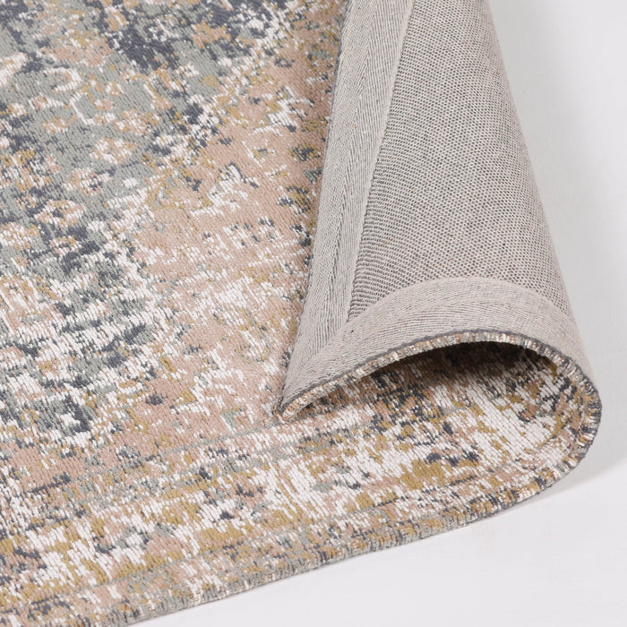 Marine Pink Chenille Washed Rug 170x120cm