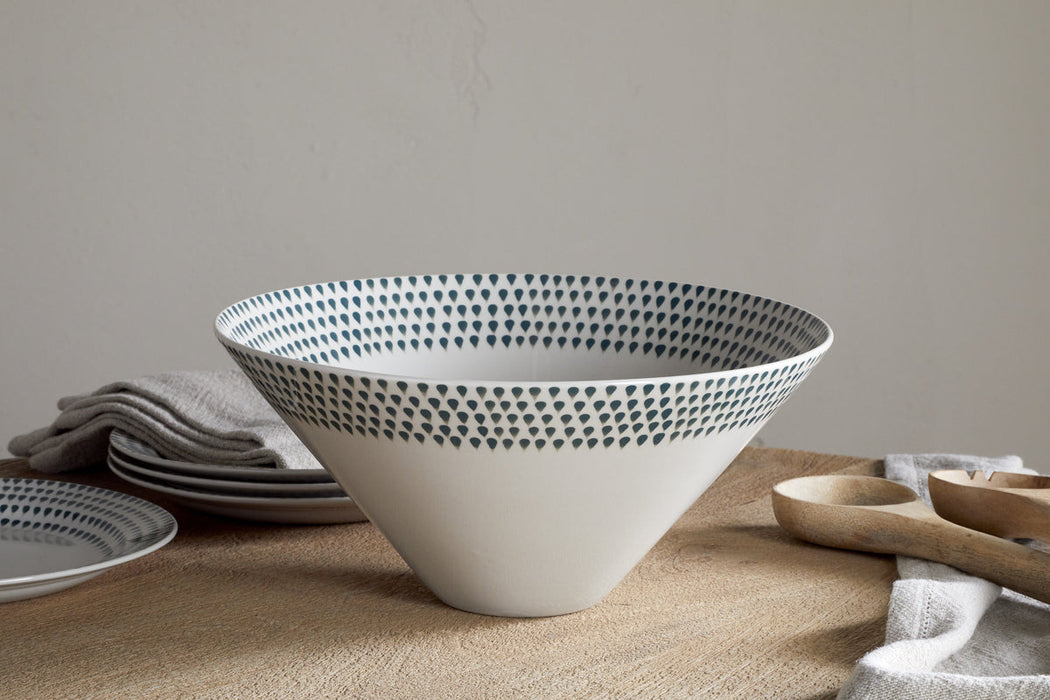 Juniper Drop Serving Bowl Cream Juniper Large