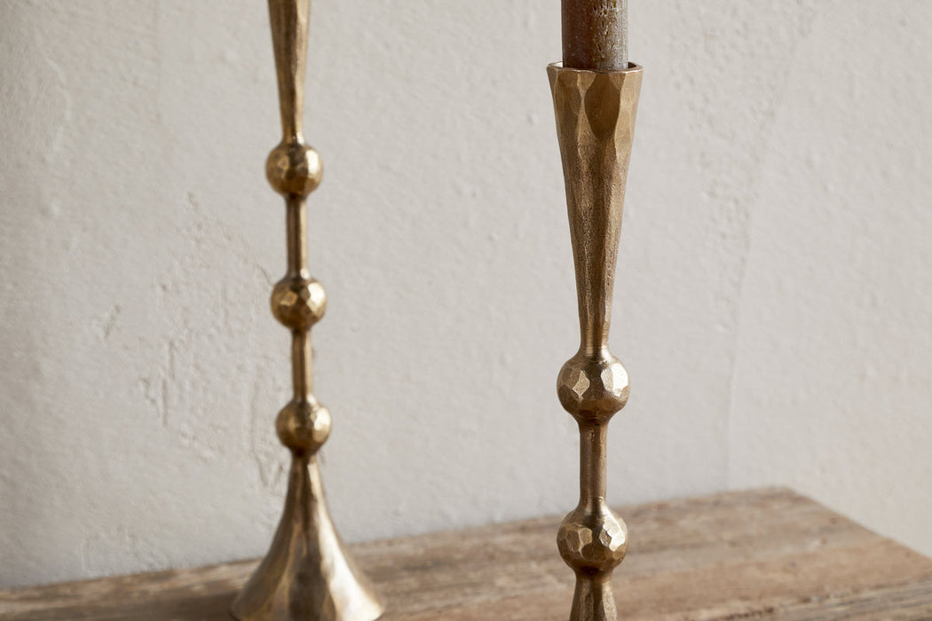 Javanee Candle Holder Antique Brass