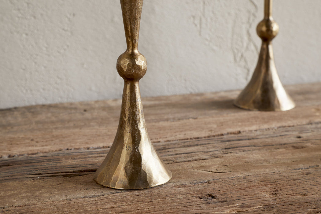 Javanee Candle Holder Antique Brass