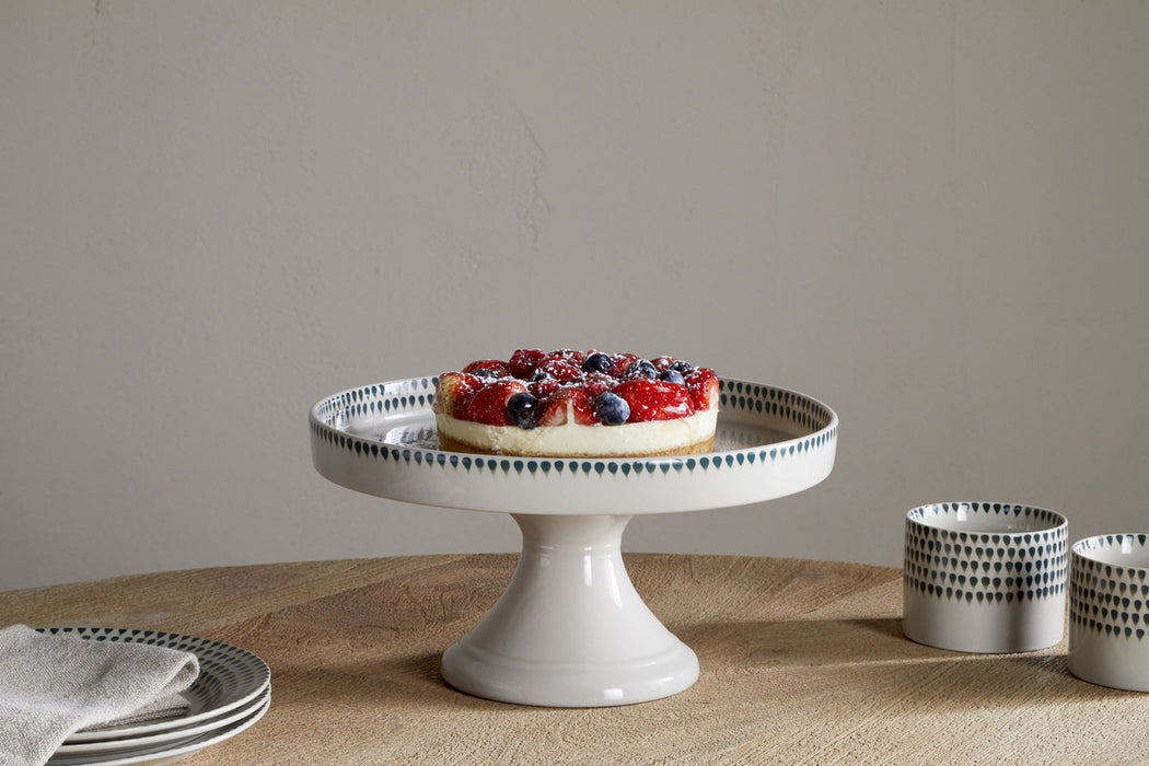 Juniper Drop Ceramic Stand Cream Juniper