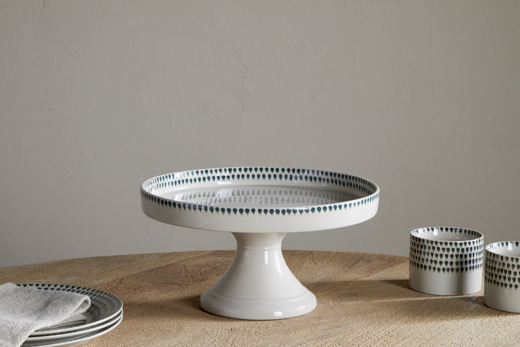Juniper Drop Ceramic Stand Cream Juniper