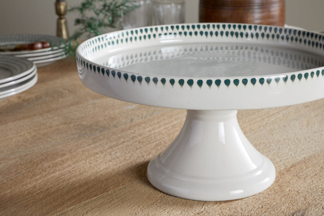 Juniper Drop Ceramic Stand Cream Juniper