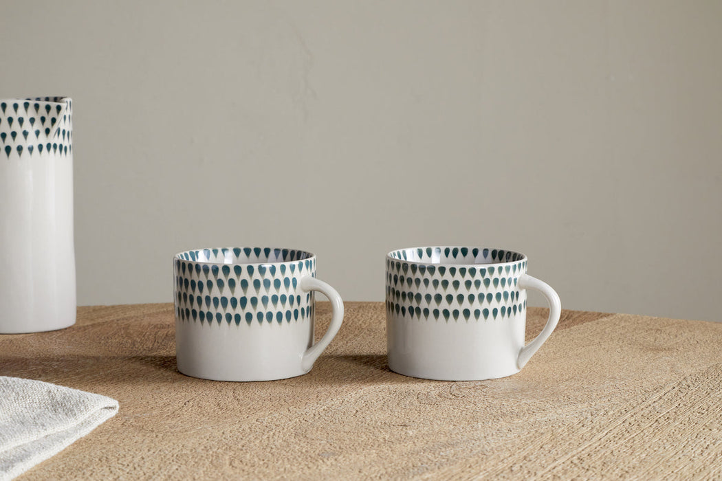 Juniper Drop Mug Cream Juniper Small Set Of 2