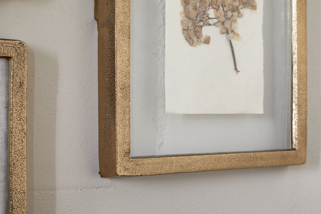 Jahala Wall Hung Photo Frame Antique Brass