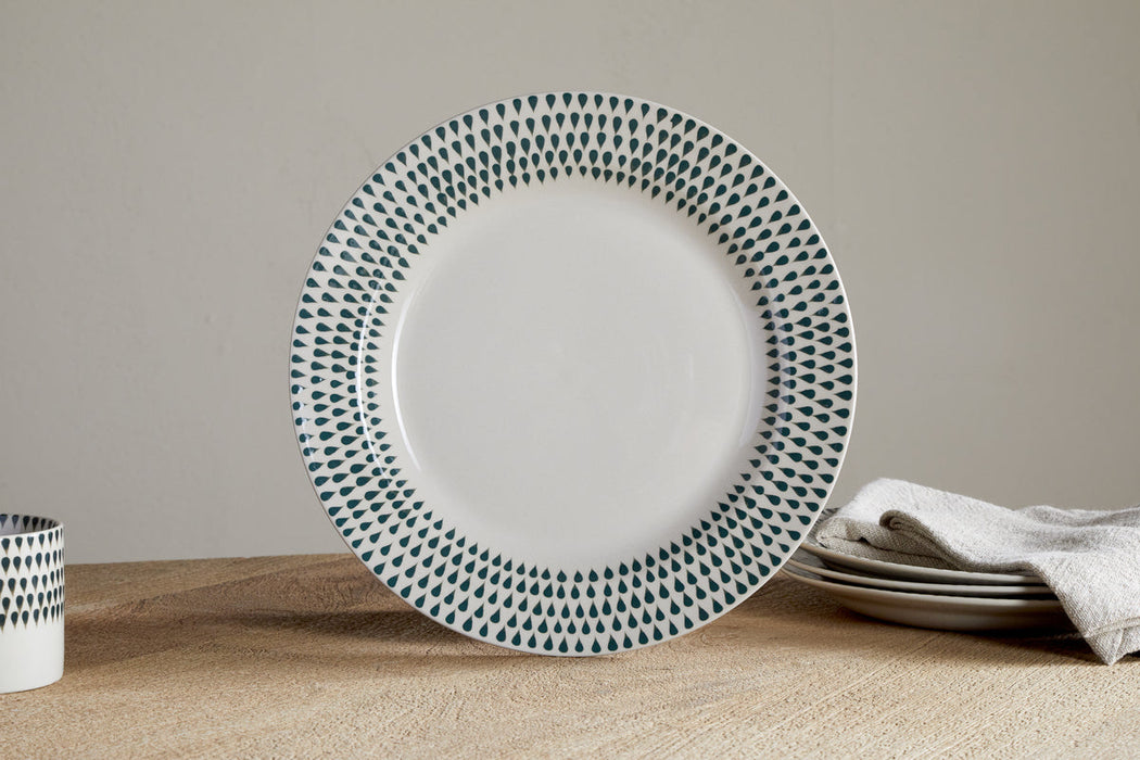Juniper Drop Dinnerware Set Cream Juniper Set Of 12